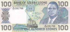 Sierra Leone p18c 100 Leones 1990